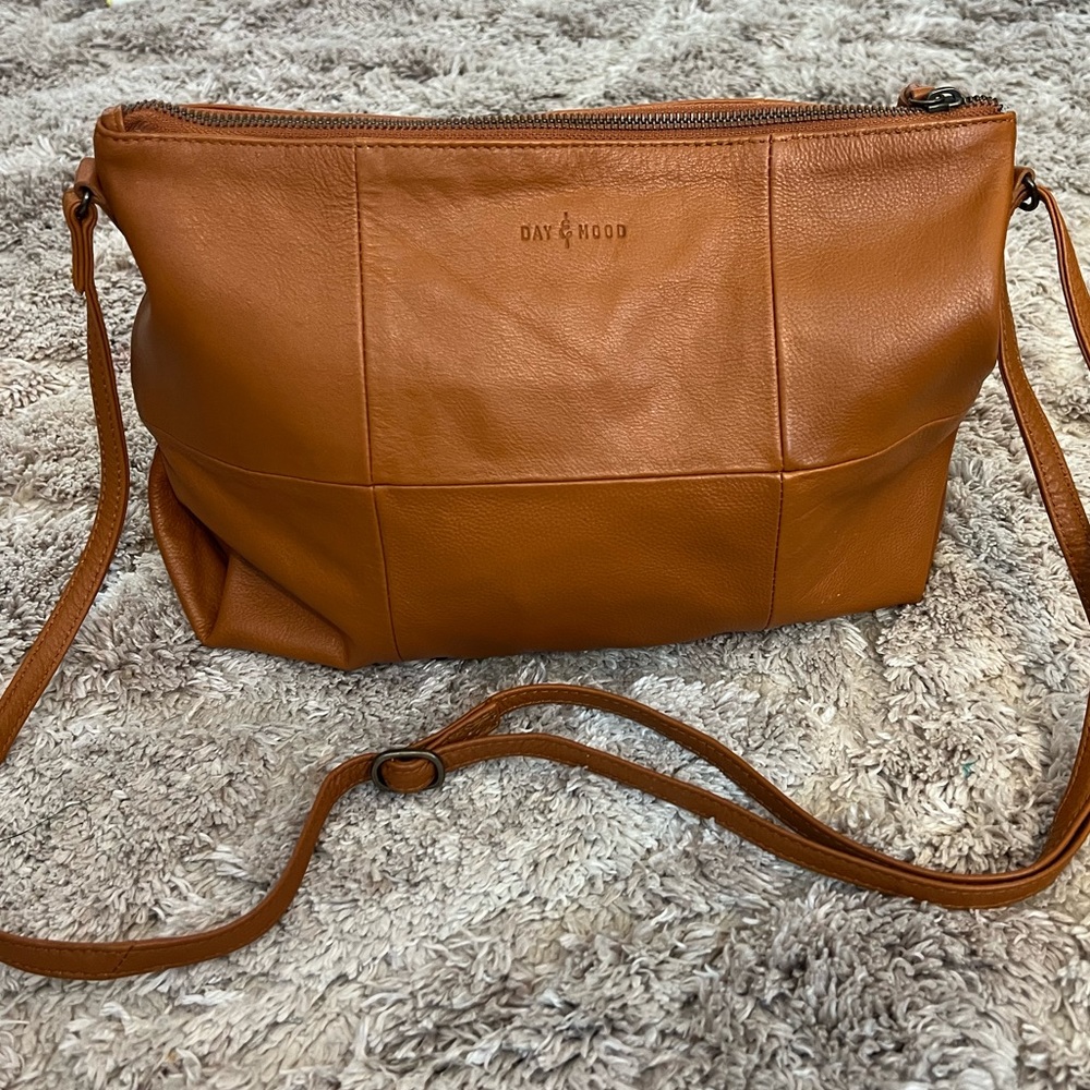 Day & Mood Molly Brown Leather Crossbody Bag